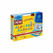 Magnetyczny zestaw Astrafun nauka angielskiego Alfabet w pudełku z rączką 76 elementów. Wydawca: ASTRA art-pap. Dadada.pl Opakowanie Magnetyczny zestaw Astrafun nauka angielskiego Alfabet w pudełku z rączką 76 elementów