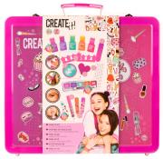 Opakowanie Make-up mega walizka manicure z brokatem Create it!