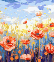 Opakowanie Malowanie po numerach 40x50cm Maki