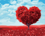 Opakowanie Malowanie po numerach 40x50cm Serce