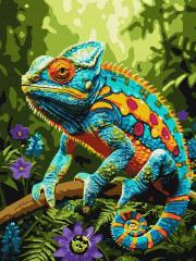 Opakowanie Malowanie po numerach - Barwny kameleon 30x40cm