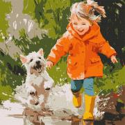 Opakowanie Malowanie po numerach - Bieganie przez kałuże