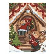 Opakowanie Malowanie po numerach BRUSHME 30x40cm Świąteczne króliczki