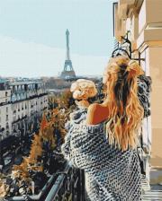 Opakowanie Malowanie po numerach BRUSHME 40x50 cm Mademoiselle w Paryżu