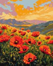 Opakowanie Malowanie po numerach - Cisza wśród maków 40x50cm