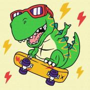 Opakowanie Malowanie po numerach - Fajny dinozaur Kids