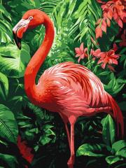 Opakowanie Malowanie po numerach - Flamingi w tropikach