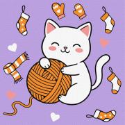 Opakowanie Malowanie po numerach - Kotek i kłębuszek 3 Kids