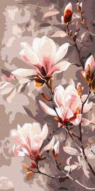 Opakowanie Malowanie po numerach - Kwitnąca magnolia 40x80cm