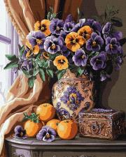 Opakowanie Malowanie po numerach - Luksusowe bratki 40x50cm