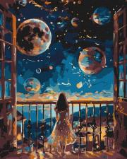 Opakowanie Malowanie po numerach - Marzycielska noc 40x50cm