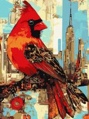 Opakowanie Malowanie po numerach - Miejski ptaszek 30x40cm