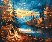 Opakowanie Malowanie po numerach - Noc w lesie 40x50cm