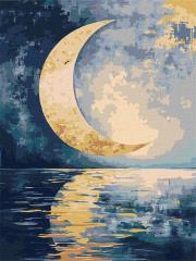Opakowanie Malowanie po numerach - Odbicie księżyca 30x40cm