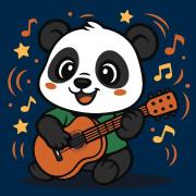 Opakowanie Malowanie po numerach - Panda z gitarą Kids