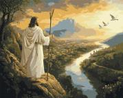 Malowanie po numerach -Spojrzenie Zbawiciela 40x50. Wydawca: Ideyka. Dadada.pl Opakowanie Malowanie po numerach -Spojrzenie Zbawiciela 40x50