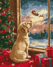 Opakowanie Malowanie po numerach - Szczeniak 30x40cm