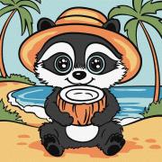 Malowanie po numerach - Szop i orzech 25x25cm. Wydawca: Ideyka. Dadada.pl Opakowanie Malowanie po numerach - Szop i orzech 25x25cm