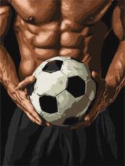 Malowanie po numerach - Tors piłkarza 30x40cm. Wydawca: Ideyka. Dadada.pl Opakowanie Malowanie po numerach - Tors piłkarza 30x40cm