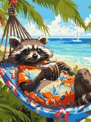 Opakowanie Malowanie po numerach - Tropikalne wakacje 30x40cm