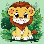 Opakowanie Malowanie po numerach - Wesołe lwiątko Kids