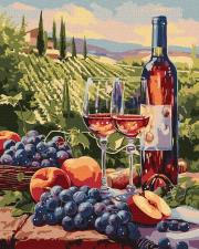 Opakowanie Malowanie po numerach - Wino owocowe 40x50cm