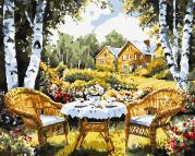 Malowanie po numerach - Wymarzony domek 40x50cm. Wydawca: Ideyka. Dadada.pl Opakowanie Malowanie po numerach - Wymarzony domek 40x50cm