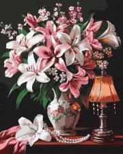 Opakowanie Malowanie po numerach - Wytworne lilie 40x50cm
