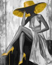 Opakowanie Malowanie po numerach - Złota Pani 40x50cm