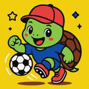 Opakowanie Malowanie po numerach - Żółwik gra w piłkę nożną