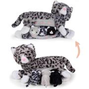 Opakowanie Mama kotek szary z 3 młodymi kotkami