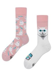 Zdjęcie produktu Many Mornings Skarpetki długie White Cat