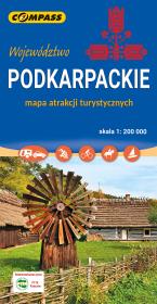 Mapa atrakcji turystycznych Podkarpackie. Autor:   Praca zbiorowa. Dadada.pl Okładka książki Mapa atrakcji turystycznych Podkarpackie
