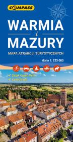 Mapa atrakcji turystycznych - Warmia i Mazury. Autor:   Praca zbiorowa. Dadada.pl Okładka książki Mapa atrakcji turystycznych - Warmia i Mazury