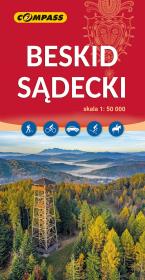 Mapa - Beskid Sądecki 1:50 000. Autor:   Praca zbiorowa. Dadada.pl Okładka książki Mapa - Beskid Sądecki 1:50 000
