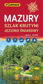 Okładka książki Mapa - Mazury, Szlak Krutyni, Jezioro Śniardwy