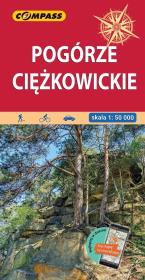 Mapa - Pogórze Ciężkowickie 1:50 000. Autor:   Praca zbiorowa. Dadada.pl Okładka książki Mapa - Pogórze Ciężkowickie 1:50 000