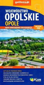 Okładka książki Mapa samocho-krajoznawcza - Woj. Opolskie 1:190000