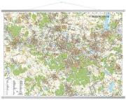 Okładka książki Mapa ścienna Okręg katowicki 1:40 000