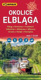 Mapa turystyczna - Okolice Elbląga. Autor:   Praca zbiorowa. Dadada.pl Okładka książki Mapa turystyczna - Okolice Elbląga