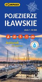 Mapa turystyczna - Pojezierze Iławskie laminowana. Autor:   Praca zbiorowa. Dadada.pl Okładka książki Mapa turystyczna - Pojezierze Iławskie laminowana