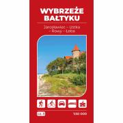 Okładka książki Mapa turystyczna - Wybrzeże Bałtyku cz.3