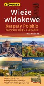 Okładka książki Mapa - Wieże widokowe Karpaty Polskie 1:350 000
