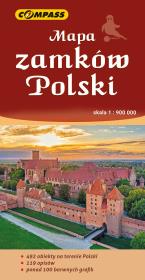 Mapa zamków Polski. Autor:   Praca zbiorowa. Dadada.pl Okładka książki Mapa zamków Polski