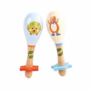 Marakasy drewniane Miś. Wydawca: Oops. Dadada.pl Opakowanie Marakasy drewniane Miś