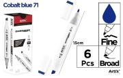 Marker Chromax z 2 końcówk. cobalt blue 71 (6szt). Wydawca: Artix. Dadada.pl Opakowanie Marker Chromax z 2 końcówk. cobalt blue 71 (6szt)