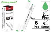 Marker Chromax z 2 końcówk. grass green 46 (6szt). Wydawca: Artix. Dadada.pl Opakowanie Marker Chromax z 2 końcówk. grass green 46 (6szt)
