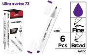 Marker Chromax z 2 końcówk. ultra marine 73 (6szt). Wydawca: Artix. Dadada.pl Opakowanie Marker Chromax z 2 końcówk. ultra marine 73 (6szt)