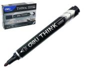 Marker permanentny okrągły 1,5mm czarny (12szt). Wydawca: DELI. Dadada.pl Opakowanie Marker permanentny okrągły 1,5mm czarny (12szt)