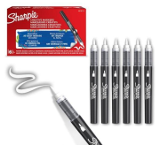 Markery akrylowe białe (6szt). Wydawca: Sharpie. Dadada.pl Opakowanie Markery akrylowe białe (6szt)